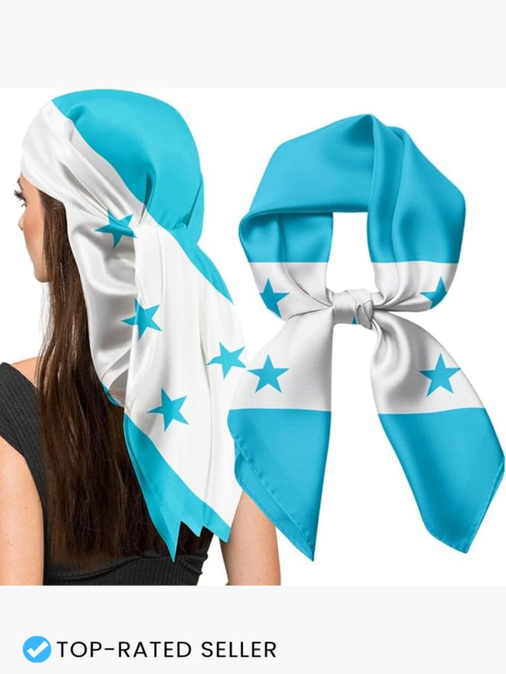 Square Silk Head Scarf Versatile Hair Bandana Fashion Accessory Lightweight Chic